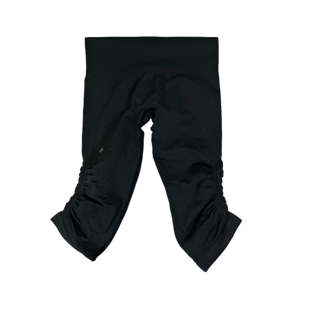 Lululemon In The Flow Crop Ruched Seamless Compression Leggings